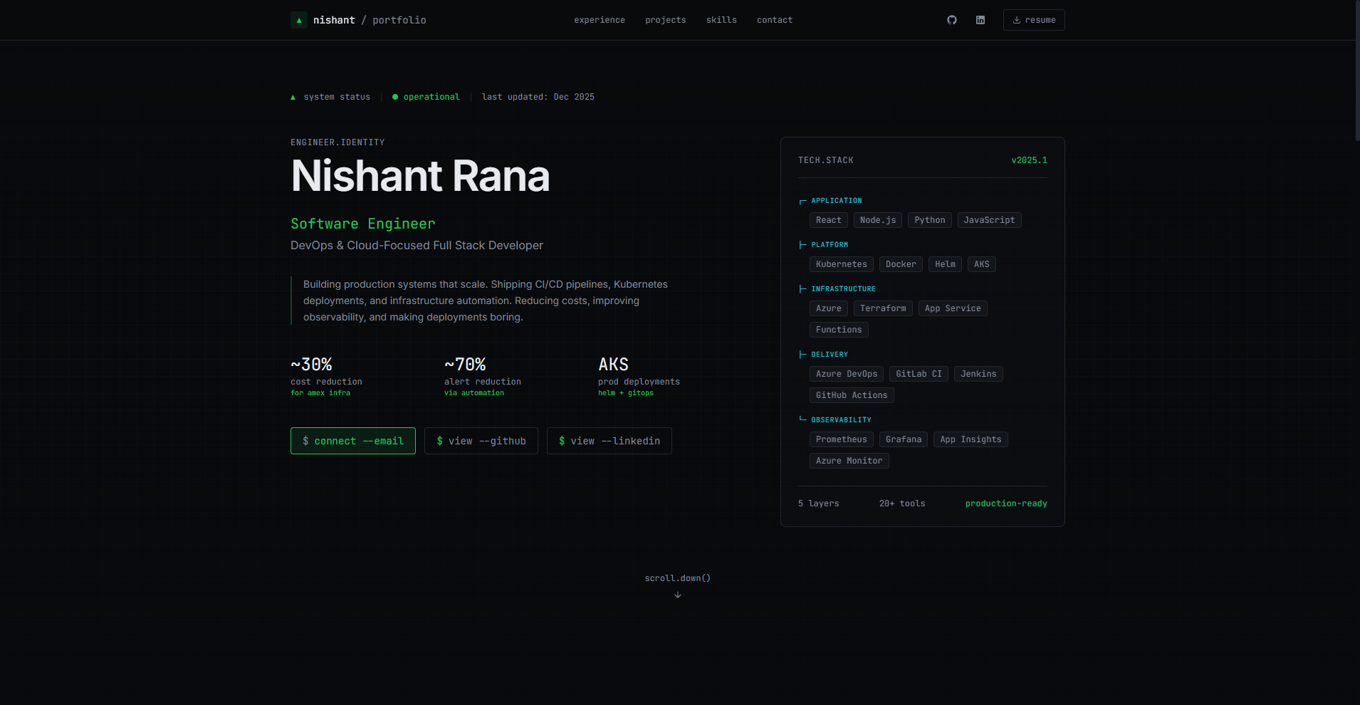 Nishant Rana | Software Engineer